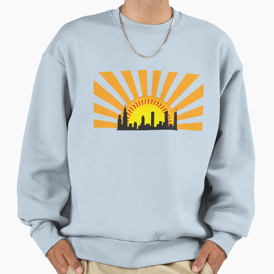 Chicago Loves Baseball Sweatshirt - Unique Graphic Unisex - T-Shirt, Sweatshirt, Hoodie