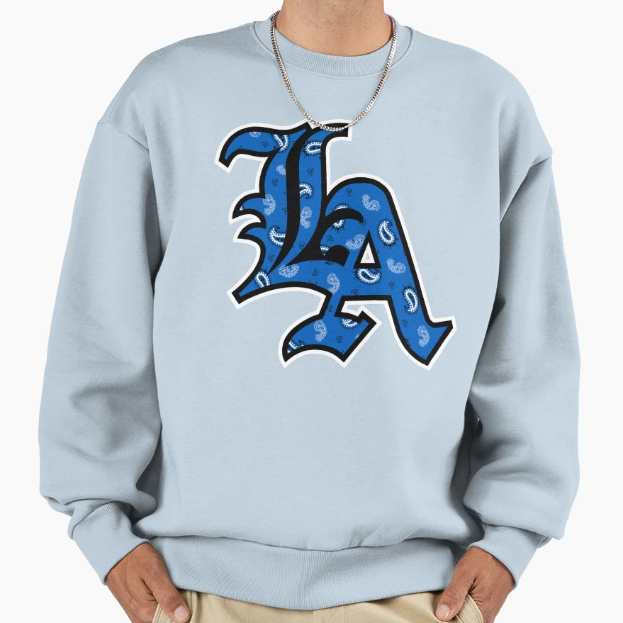 La Old English Crips Sweatshirt - Unique Graphic Men Women - T-Shirt, Sweatshirt, Hoodie