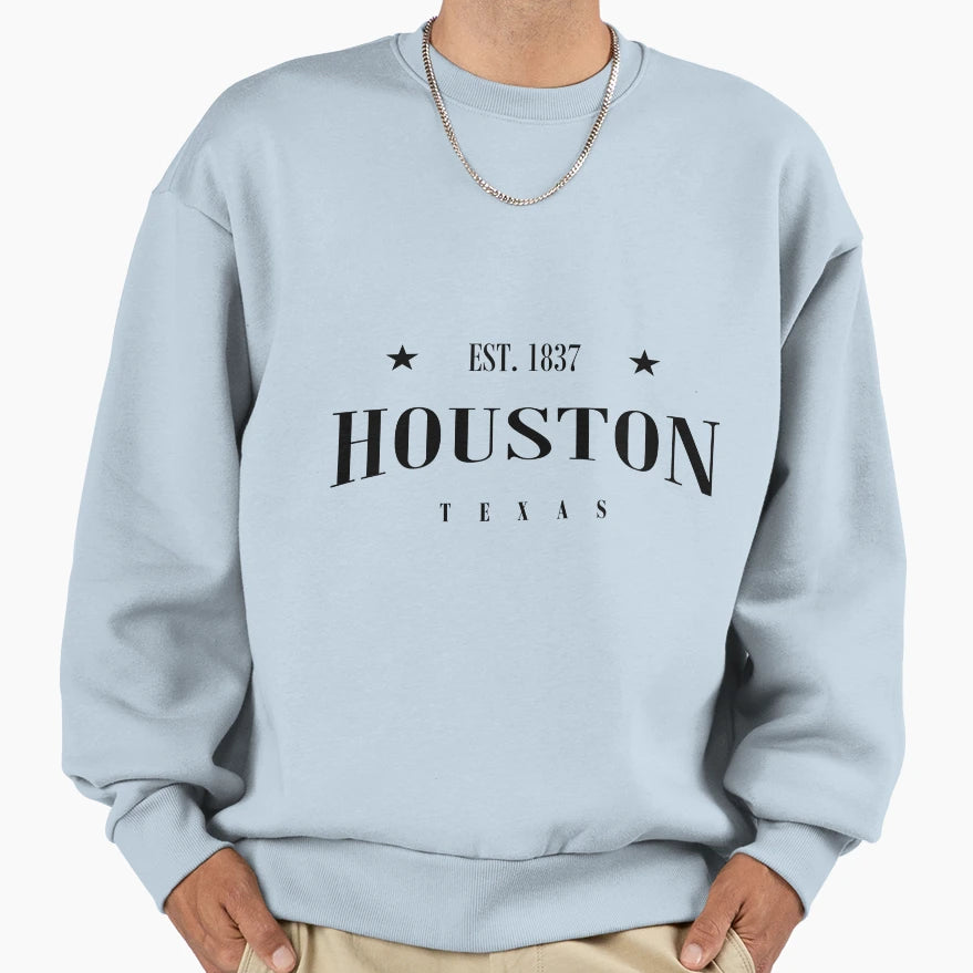 Houston Texas Athletic City Standard Sweatshirt - Custom Art Print Unisex - T-Shirt, Sweatshirt, Hoodie