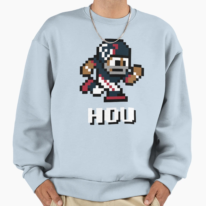 Houston Texans Tecmo Super Bowl Sweatshirt - Aesthetic Graphic for Adults - T-Shirt, Sweatshirt, Hoodie