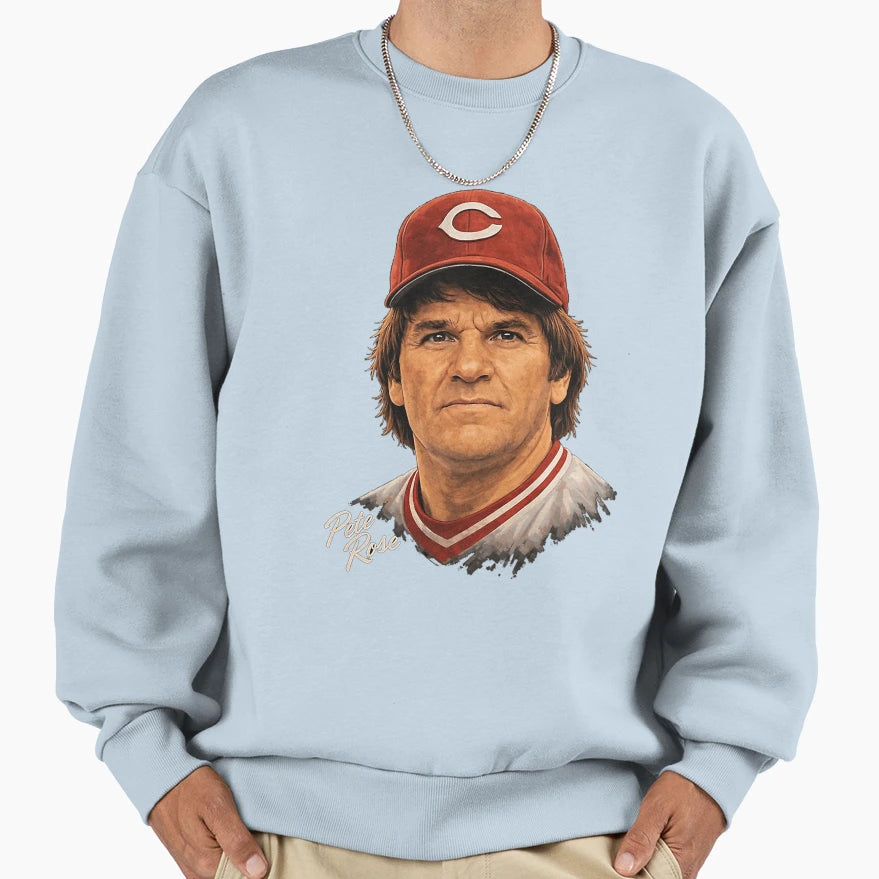 Pete Rose Baseball Sweatshirt - Graphic Print Men Women - T-Shirt, Sweatshirt, Hoodie