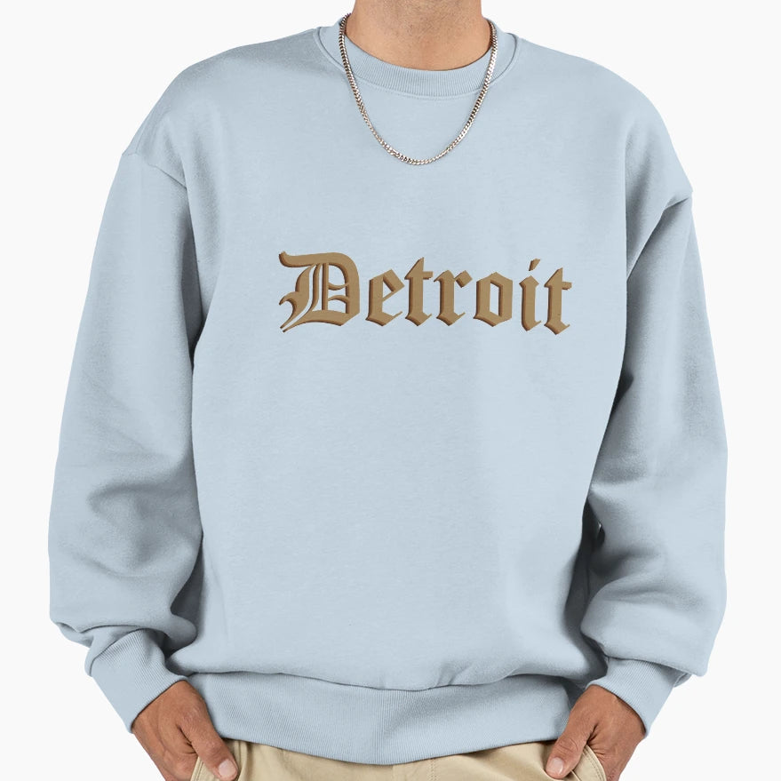Detroit Sweatshirt - Graphic Print Men Women - T-Shirt, Sweatshirt, Hoodie