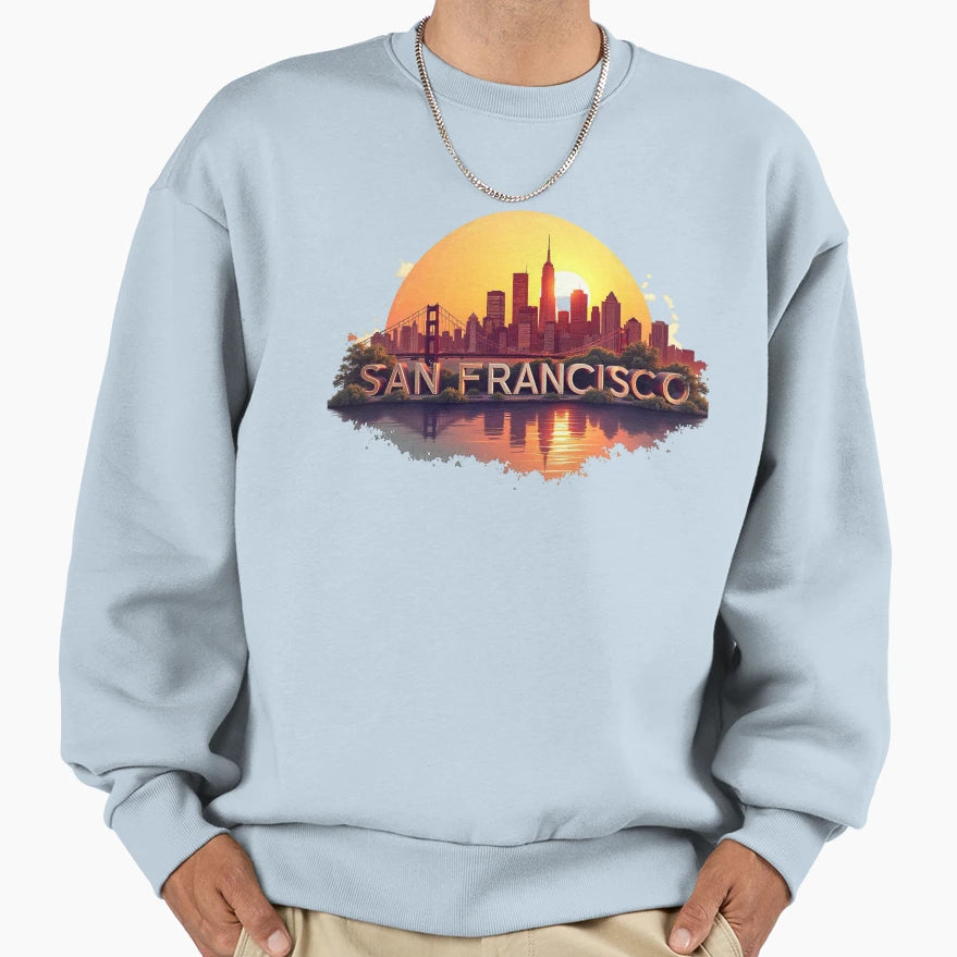 San Francisco Sweatshirt - Minimalist Print Men Women - T-Shirt, Sweatshirt, Hoodie
