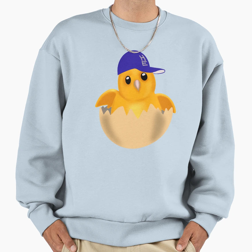 Easter Chic Happy Easter Baseball Cap Sweatshirt - Trendy Graphic Unisex - T-Shirt, Sweatshirt, Hoodie