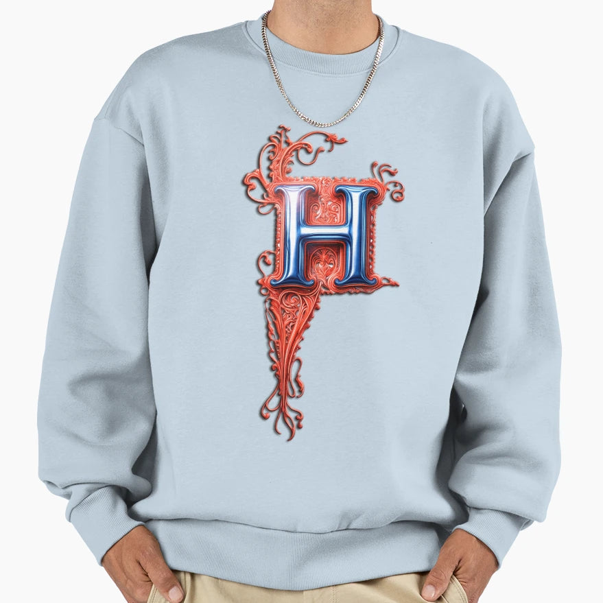 H Horror Vacui Sweatshirt - Custom Art Print Unisex - T-Shirt, Sweatshirt, Hoodie