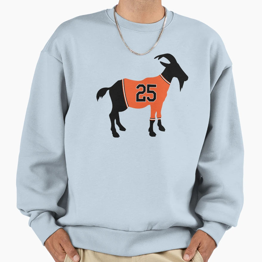 Barry Bonds Goat Sweatshirt - Novelty Apparel Men Women - T-Shirt, Sweatshirt, Hoodie