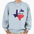 Texas Usa America Cowboy Federal State Sweatshirt - Minimalist Print Unisex - T-Shirt, Sweatshirt, Hoodie