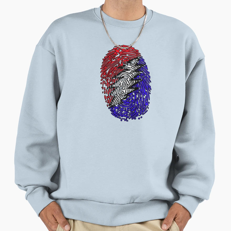 Fingerprint Sweatshirt - Casual Everyday Wear for Adults - T-Shirt, Sweatshirt, Hoodie