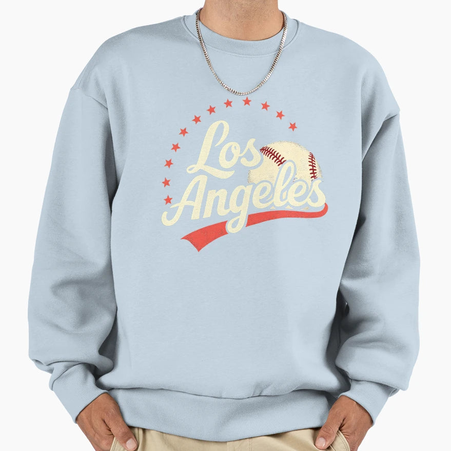 Los Angeles Baseball Sweatshirt - Aesthetic Graphic for Adults - T-Shirt, Sweatshirt, Hoodie