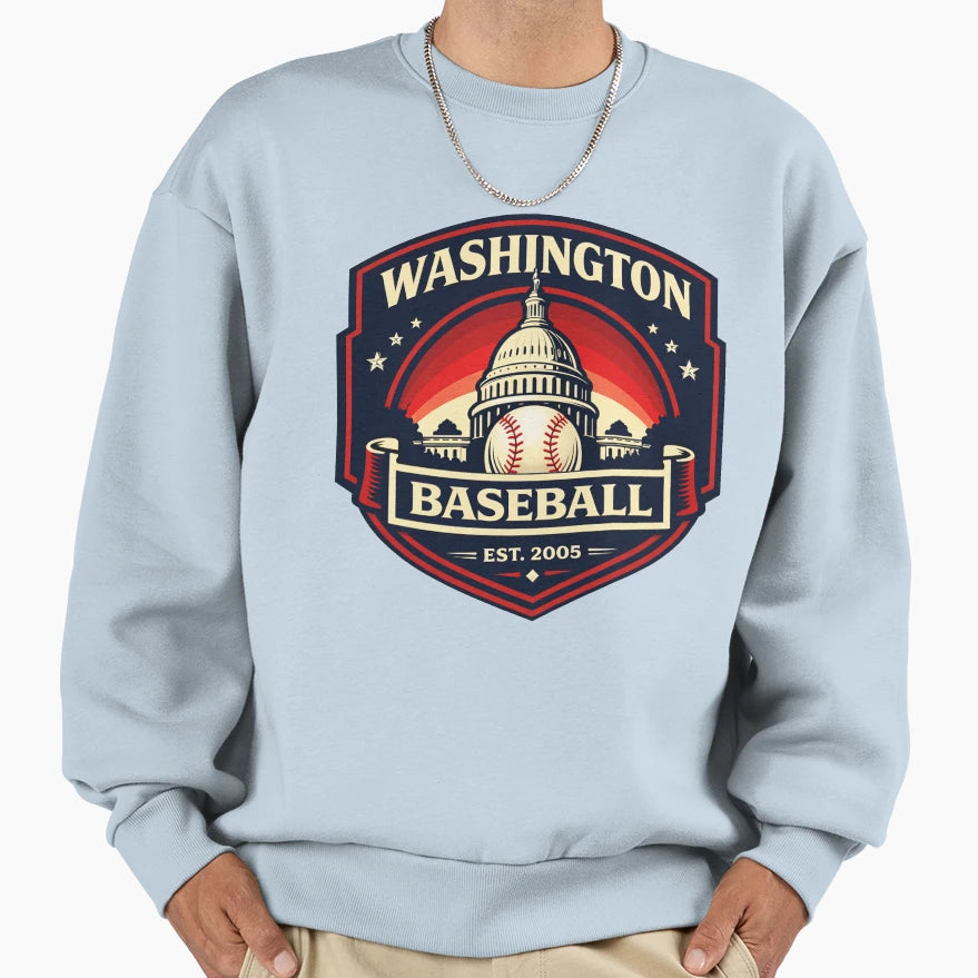 Washington Baseball Badge 2005 Dc Sweatshirt - Unique Graphic Men Women - T-Shirt, Sweatshirt, Hoodie