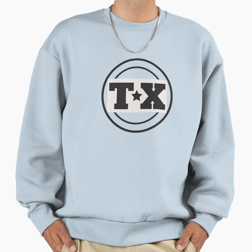 Texas T Star X Flag Sweatshirt - Graphic Print Men Women - T-Shirt, Sweatshirt, Hoodie