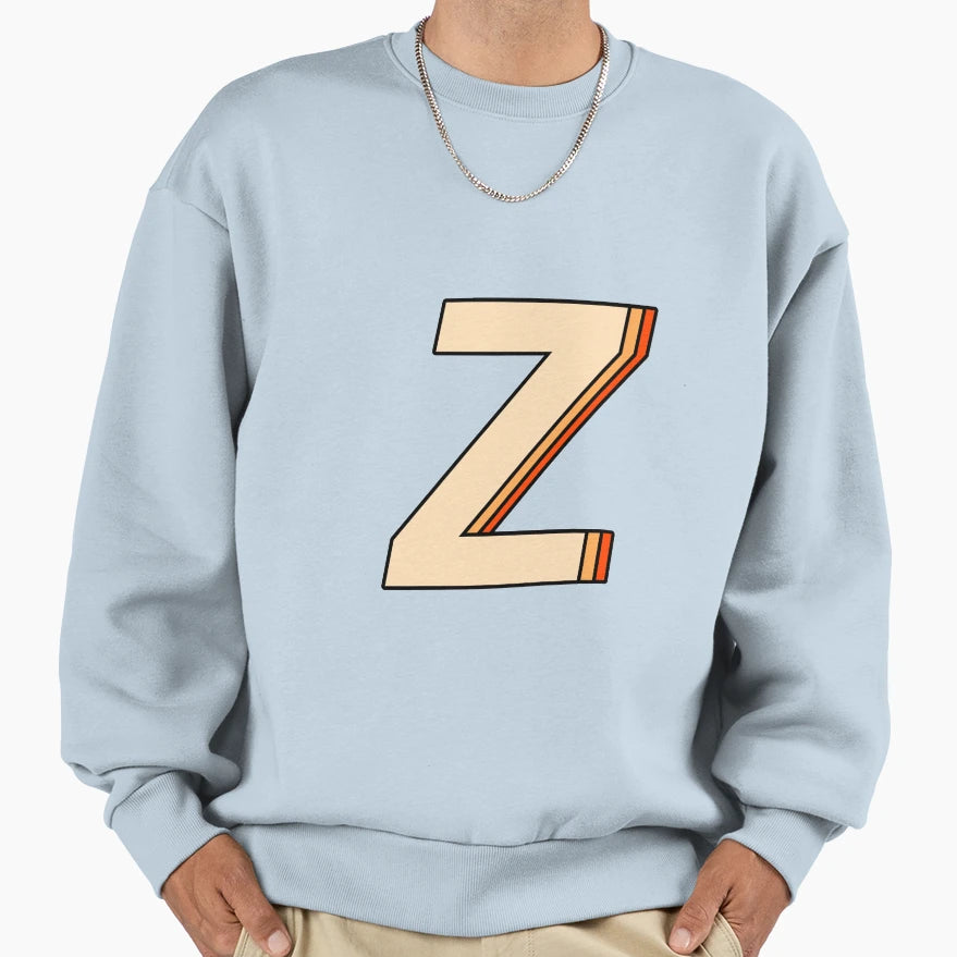 Orange Z Sweatshirt - Aesthetic Graphic for Adults - T-Shirt, Sweatshirt, Hoodie
