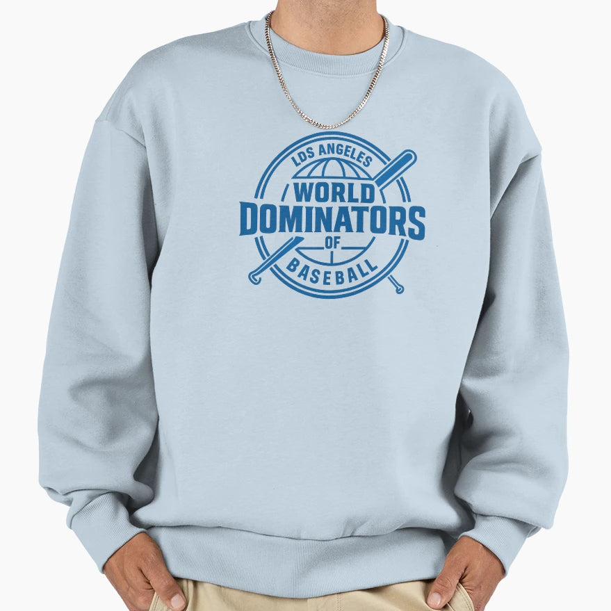 Lad Baseball Blue Text Sweatshirt - Fun Novelty Design Unisex - T-Shirt, Sweatshirt, Hoodie