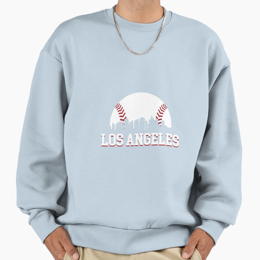 Los Angeles Skyline Cityscape Downtown Hoodie - Streetwear Style Men Women - T-Shirt, Sweatshirt, Hoodie