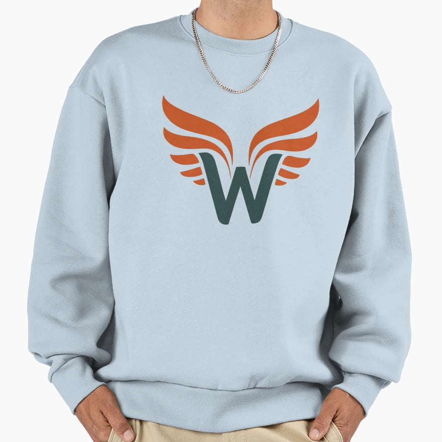 W Wings Sweatshirt - Trendy Graphic Men Women - T-Shirt, Sweatshirt, Hoodie