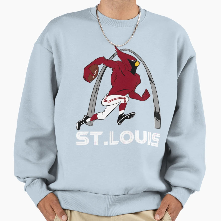 Big Red Throwback Sweatshirt - Minimalist Print Men Women - T-Shirt, Sweatshirt, Hoodie