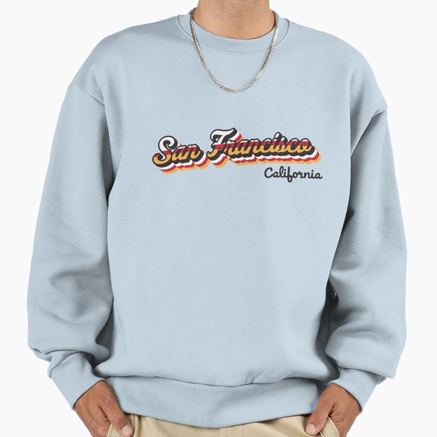San Francisco City Sweatshirt - Trendy Graphic Men Women - T-Shirt, Sweatshirt, Hoodie