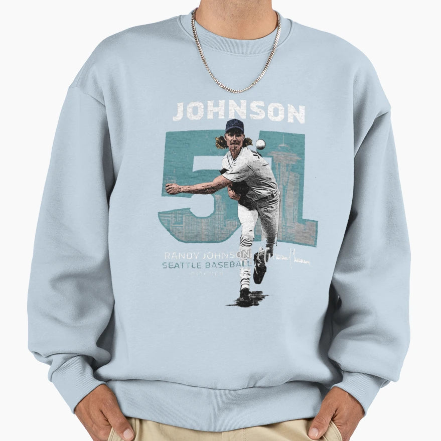 Randy Johnson Throwback Number Sweatshirt - Aesthetic Graphic Unisex - T-Shirt, Sweatshirt, Hoodie