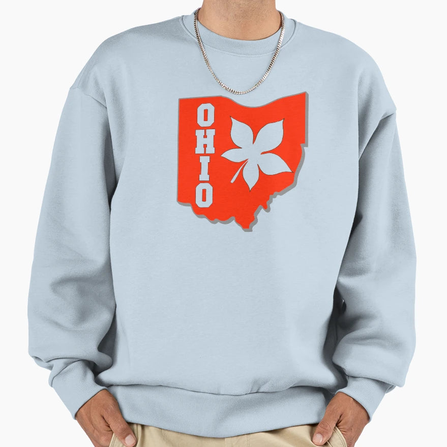 Ohio Buckeye State Sweatshirt - Graphic Print Men Women - T-Shirt, Sweatshirt, Hoodie