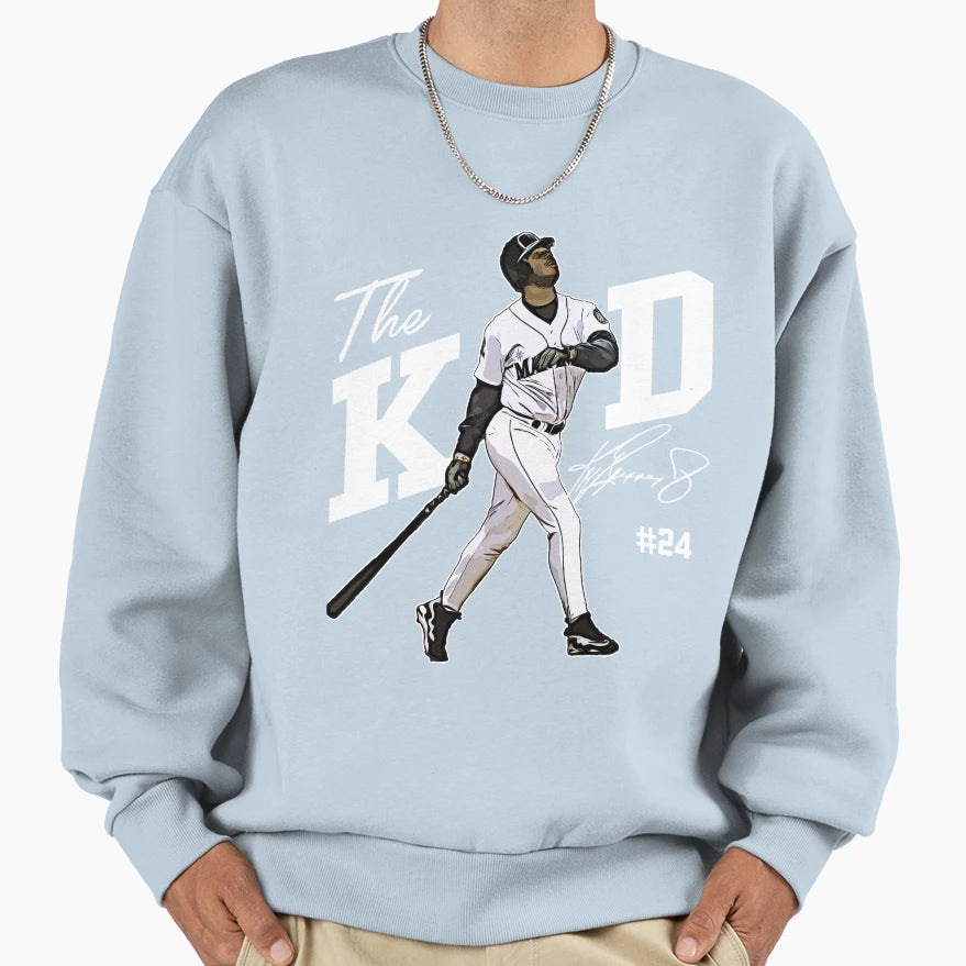 Ken Griffey Jr Baseball Sweatshirt - Fun Novelty Design Men Women - T-Shirt, Sweatshirt, Hoodie