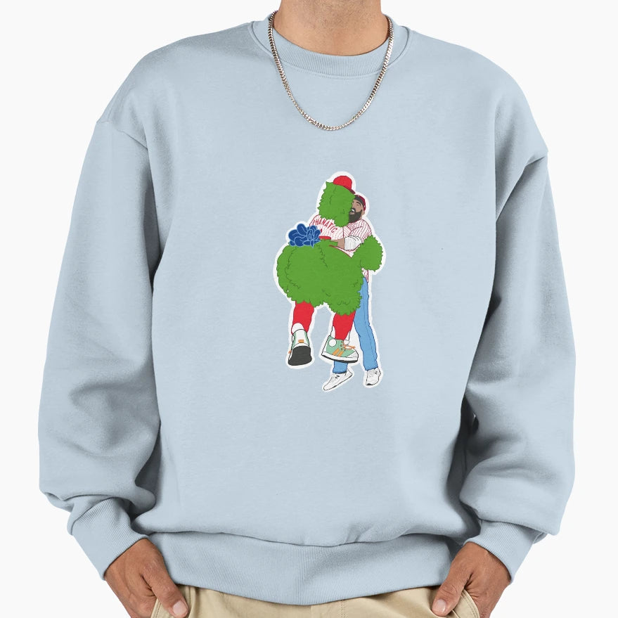World Series Hug Philly Sweatshirt - Custom Art Print for Adults - T-Shirt, Sweatshirt, Hoodie
