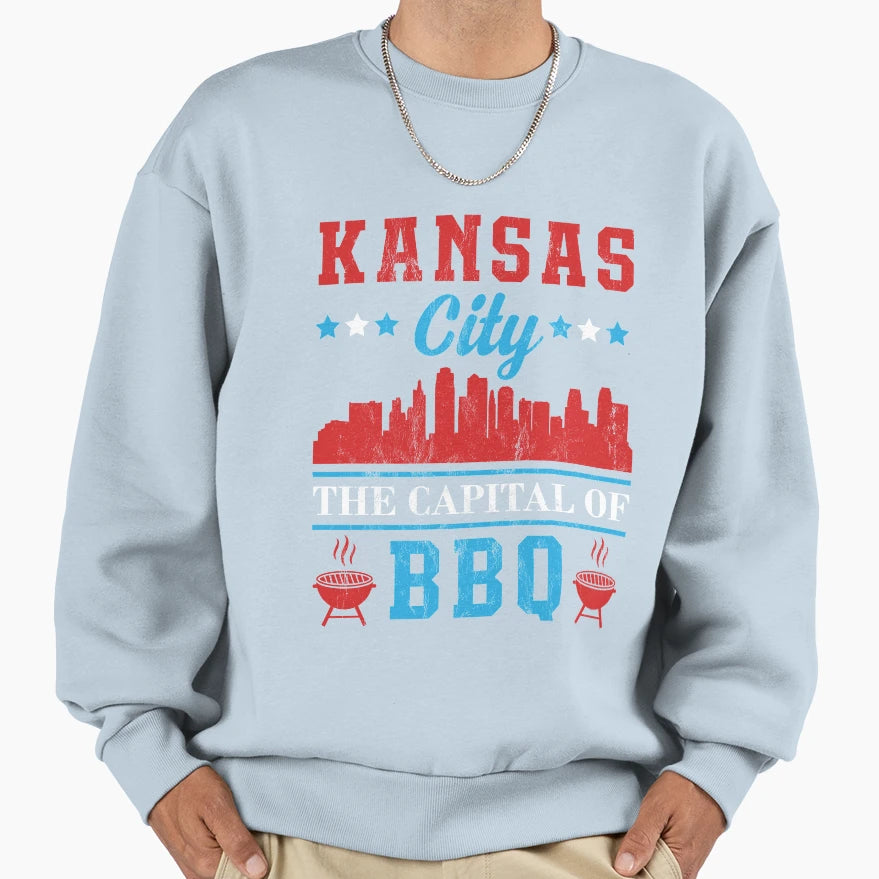 Kansas City Capital Bbq Sweatshirt - Streetwear Style Men Women - T-Shirt, Sweatshirt, Hoodie