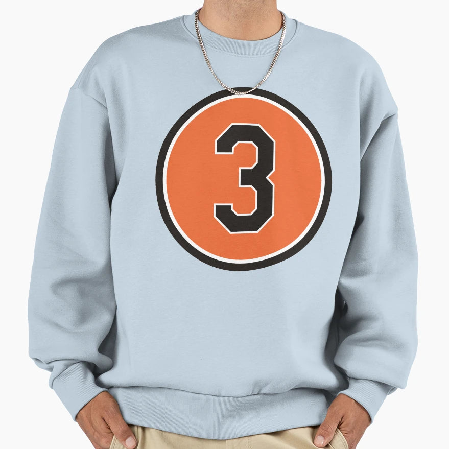 Harold Baines 3 Jersey Number Sweatshirt - Fun Novelty Design Men Women - T-Shirt, Sweatshirt, Hoodie