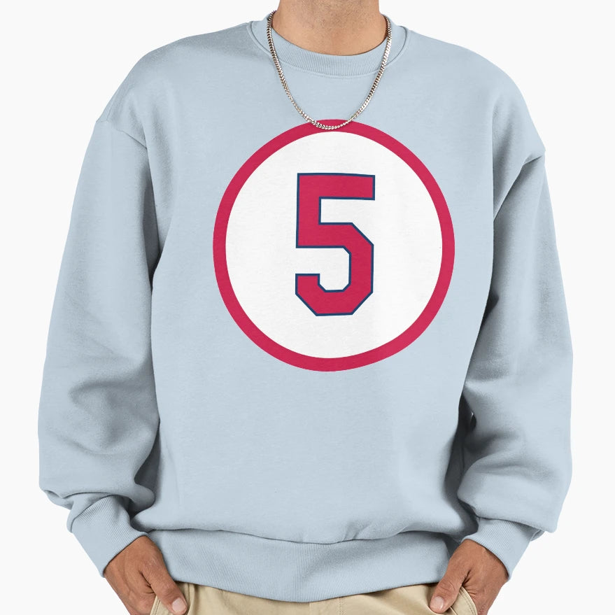Albert Pujols 5 Jersey Number Sweatshirt - Custom Art Print for Adults - T-Shirt, Sweatshirt, Hoodie
