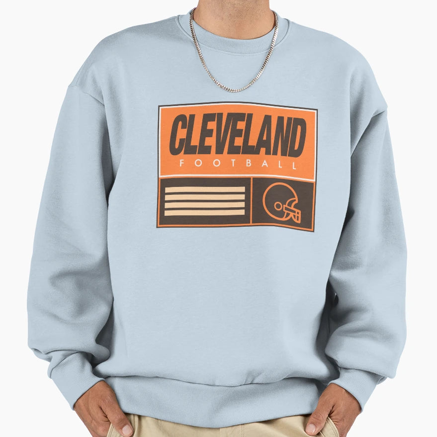 Cleveland Football Sweatshirt - Streetwear Style Men Women - T-Shirt, Sweatshirt, Hoodie