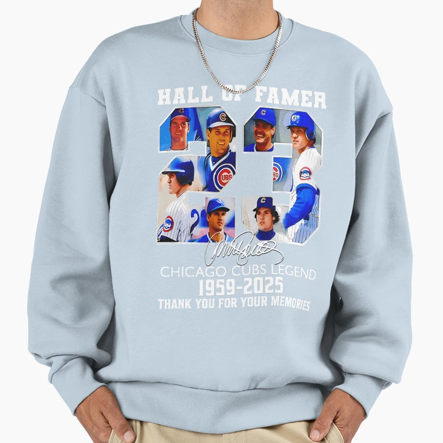 Hall Fame Chicago Baseball Ryne Sweatshirt - Fun Novelty Design for Adults - T-Shirt, Sweatshirt, Hoodie
