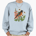 Baltimore Oriole Bird Gladiolus Sweatshirt - Aesthetic Graphic Men Women - T-Shirt, Sweatshirt, Hoodie