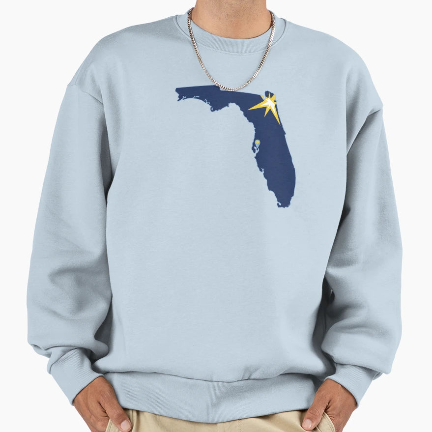 Tampa Bay Baseball Sweatshirt - Graphic Print Unisex - T-Shirt, Sweatshirt, Hoodie