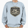 Chicago Baseball Badge Chi Black Cream T-Shirt - Minimalist Print Unisex - T-Shirt, Sweatshirt, Hoodie