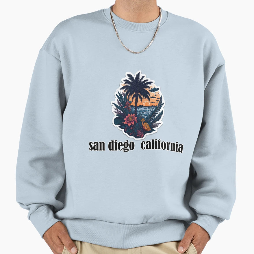 San Diego California Sweatshirt - Novelty Apparel for Adults - T-Shirt, Sweatshirt, Hoodie