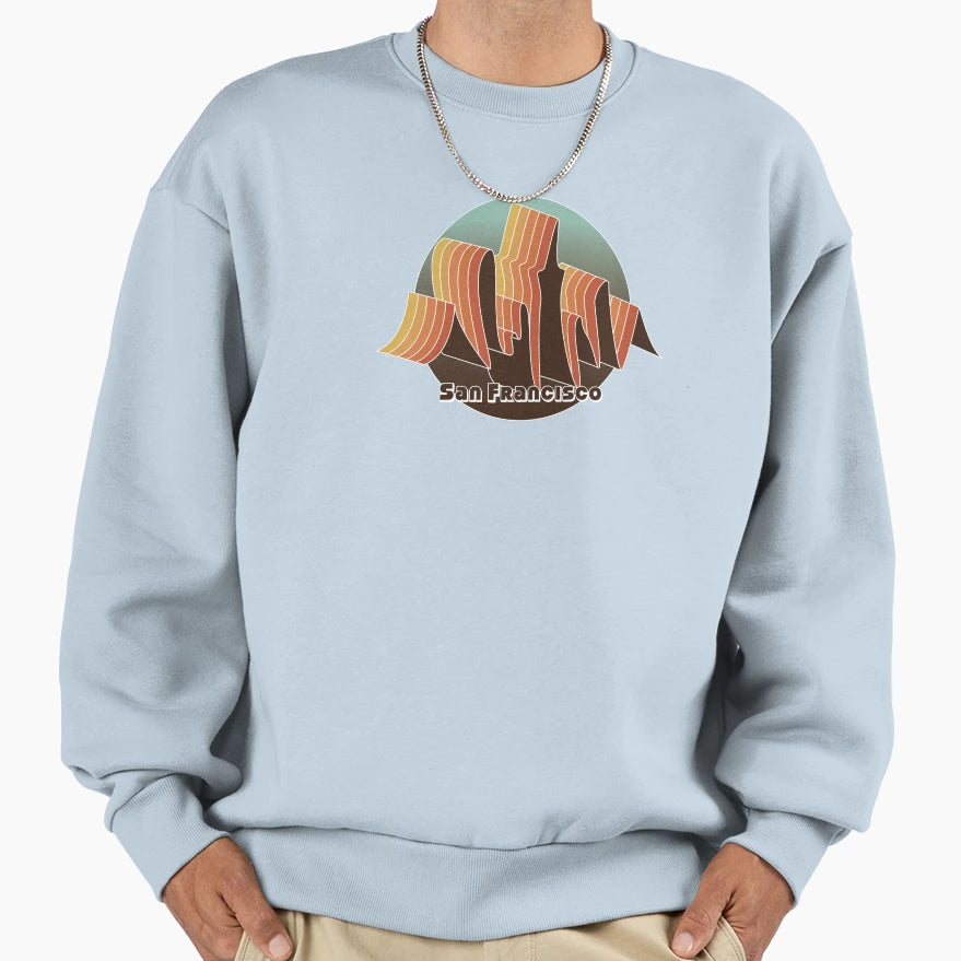 San Francisco Vaporwave Sweatshirt - Graphic Print Men Women - T-Shirt, Sweatshirt, Hoodie