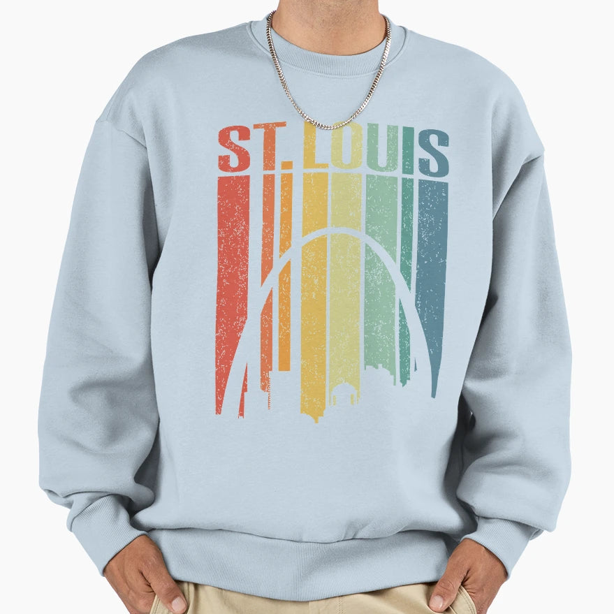 St Louis Arch Stl Pride Sweatshirt - Streetwear Style Unisex - T-Shirt, Sweatshirt, Hoodie