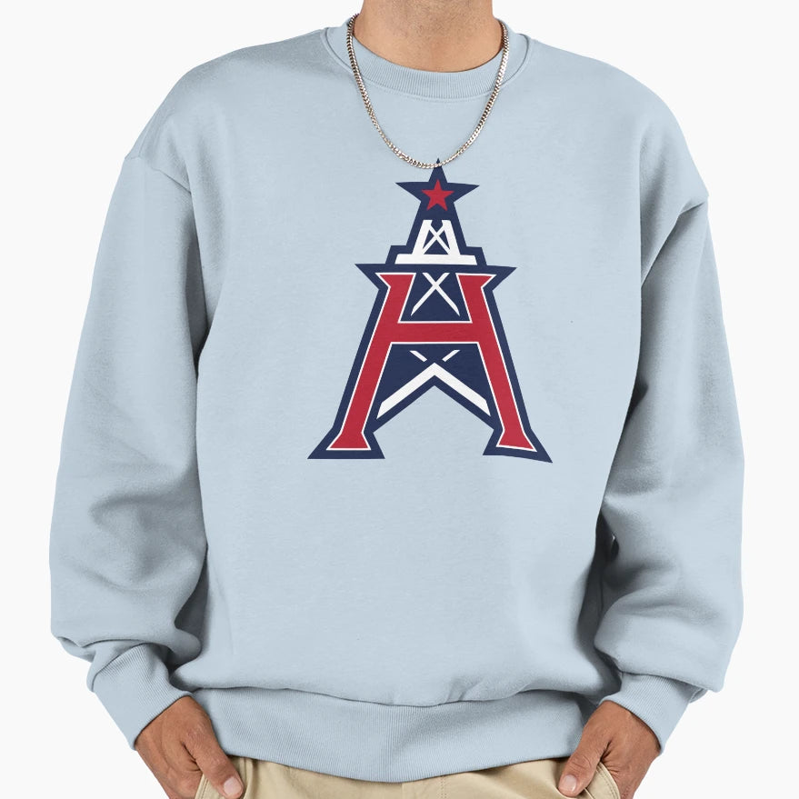 Texas Houston Roughnecks Sweatshirt - Aesthetic Graphic for Adults - T-Shirt, Sweatshirt, Hoodie
