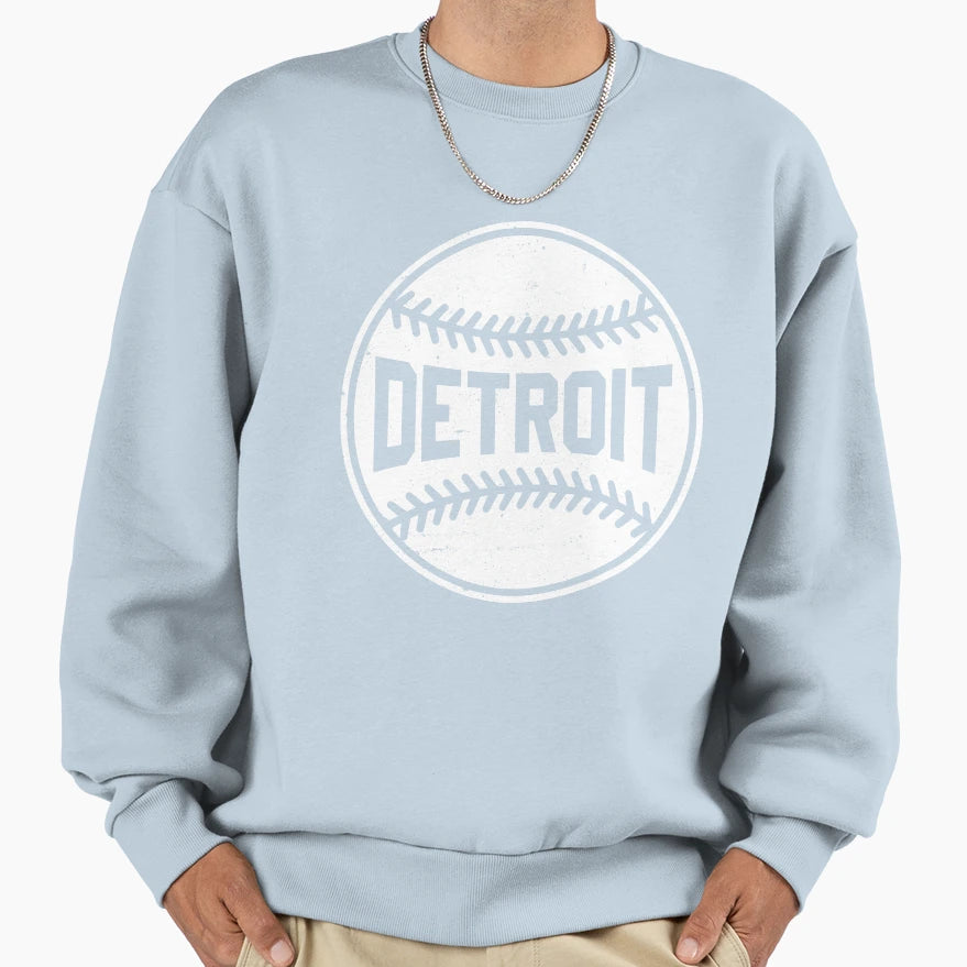 Detroit City Baseball Lover Gameday Sweatshirt - Custom Art Print Men Women - T-Shirt, Sweatshirt, Hoodie