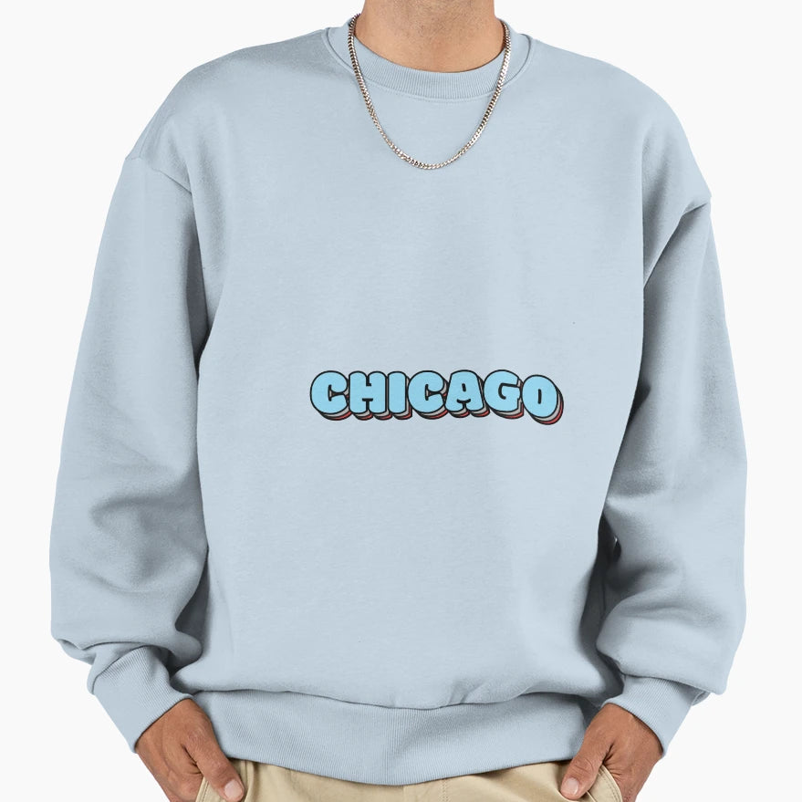 Chicago Sweatshirt - Aesthetic Graphic Unisex - T-Shirt, Sweatshirt, Hoodie