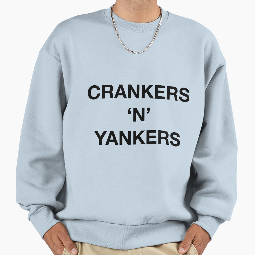 Crankers N Yankers Sweatshirt - Minimalist Print for Adults - T-Shirt, Sweatshirt, Hoodie