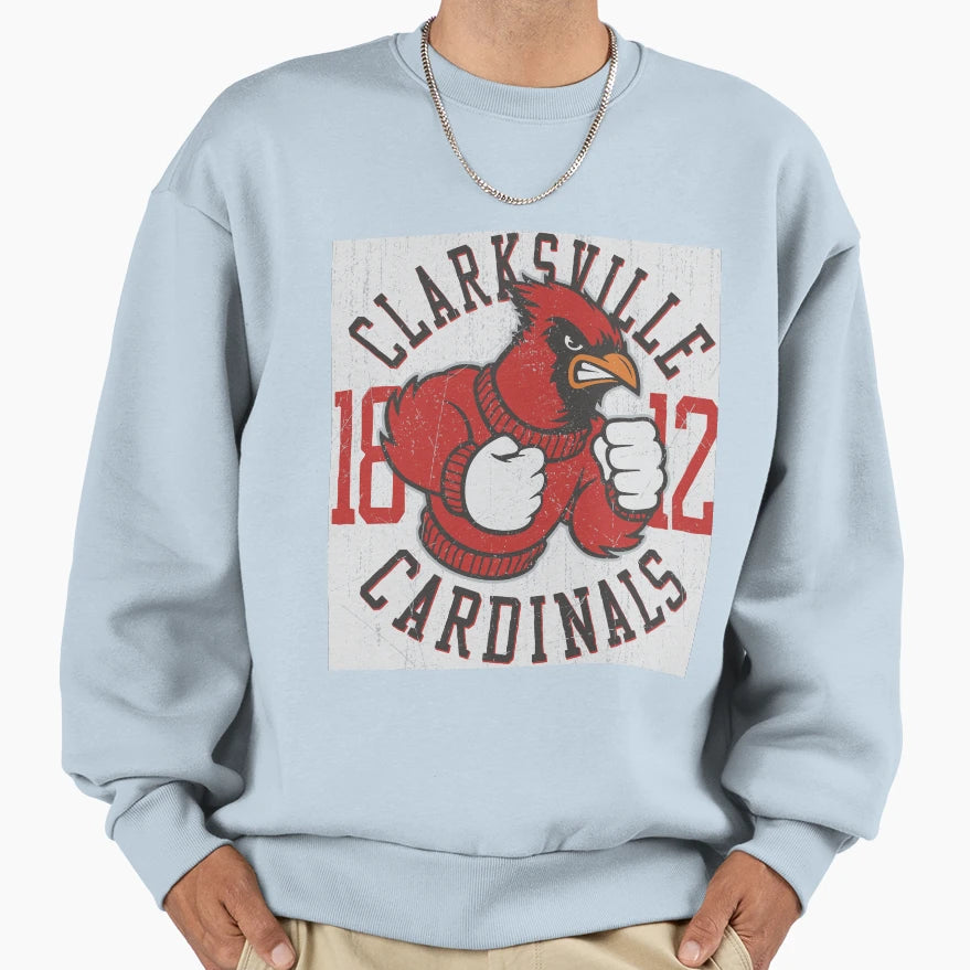 Clarksville Cardinals Sweatshirt - Graphic Print Men Women - T-Shirt, Sweatshirt, Hoodie