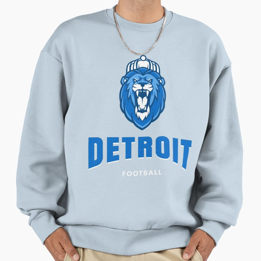 Football Detroit Lions Sweatshirt - Trendy Graphic for Adults - T-Shirt, Sweatshirt, Hoodie