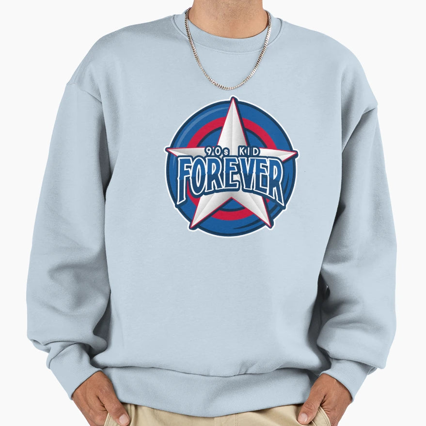 90S Star Forever Sweatshirt - Custom Art Print for Adults - T-Shirt, Sweatshirt, Hoodie