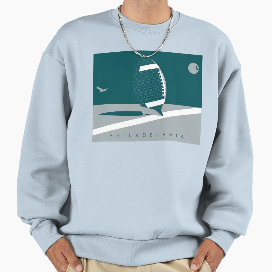 Philadelphia Football Nfl Fan Art Sweatshirt - Custom Art Print for Adults - T-Shirt, Sweatshirt, Hoodie