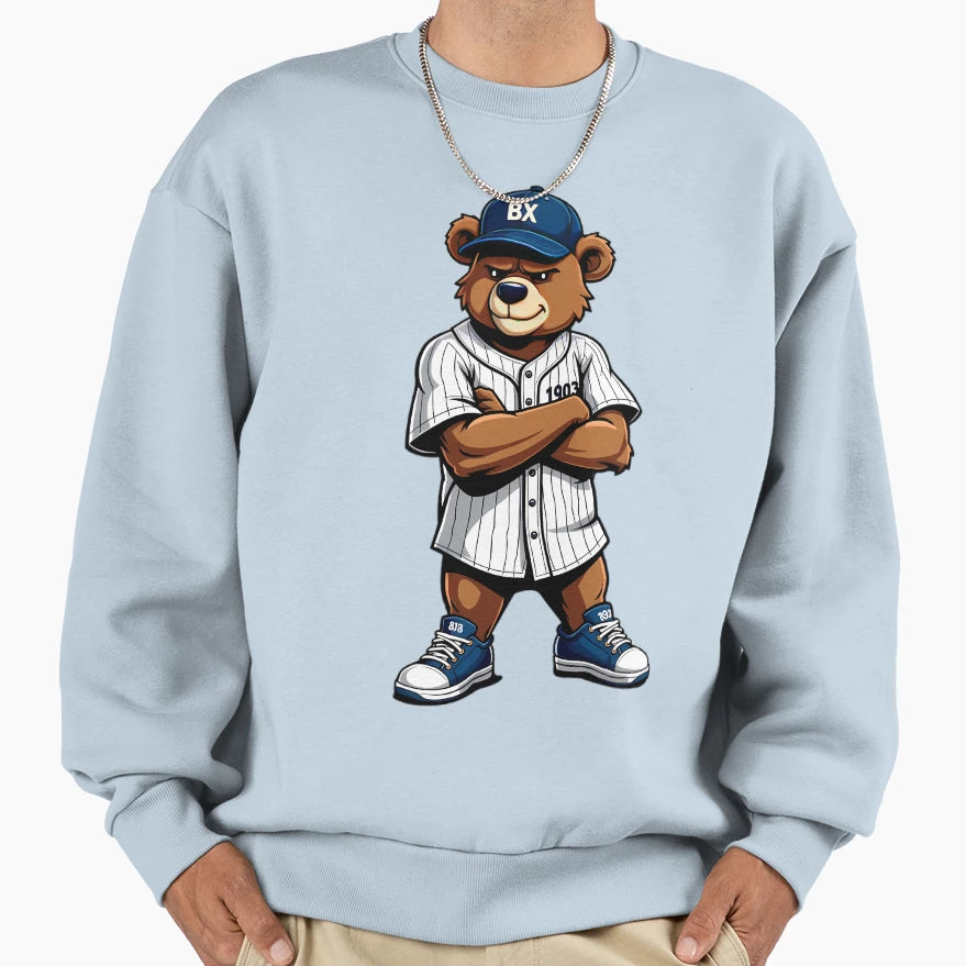 Urban Bronx Bear Street Sweatshirt - Casual Everyday Wear Men Women - T-Shirt, Sweatshirt, Hoodie