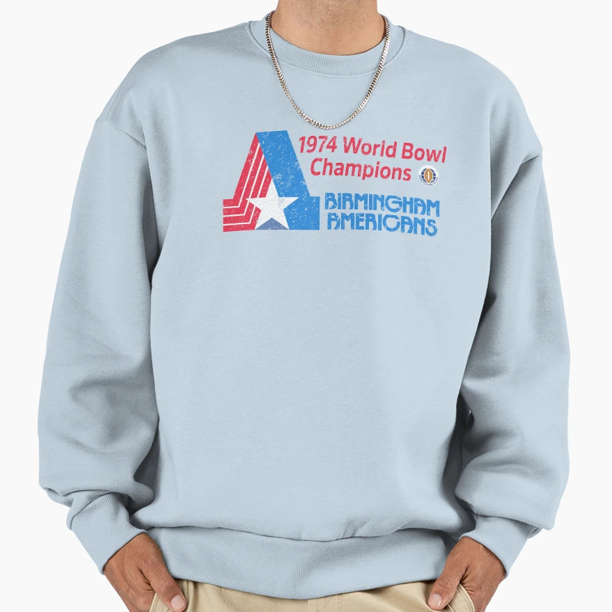 Distressed Birmingham Americans Sweatshirt - Trendy Graphic Men Women - T-Shirt, Sweatshirt, Hoodie