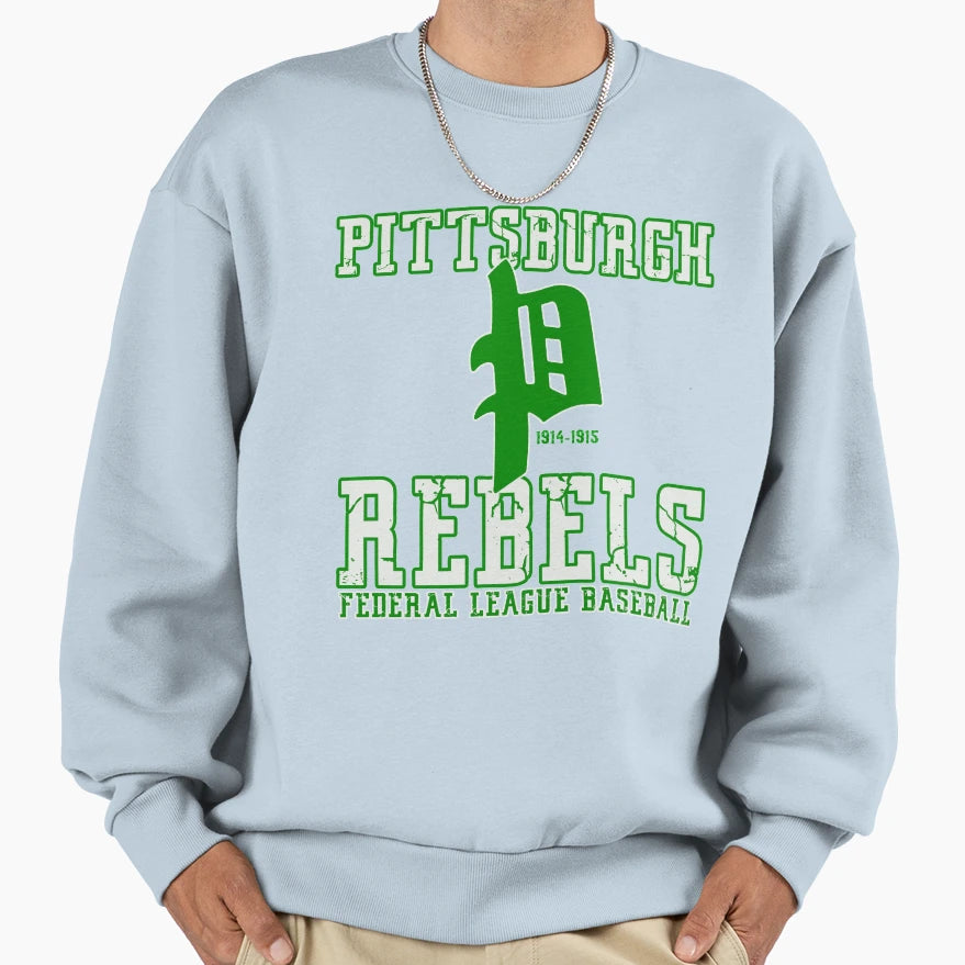 Pittsburgh Rebels Defunct Team Sweatshirt - Novelty Apparel Men Women - T-Shirt, Sweatshirt, Hoodie