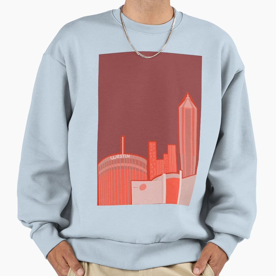 Atlanta Red Whatthemichelle Sweatshirt - Minimalist Print Men Women - T-Shirt, Sweatshirt, Hoodie