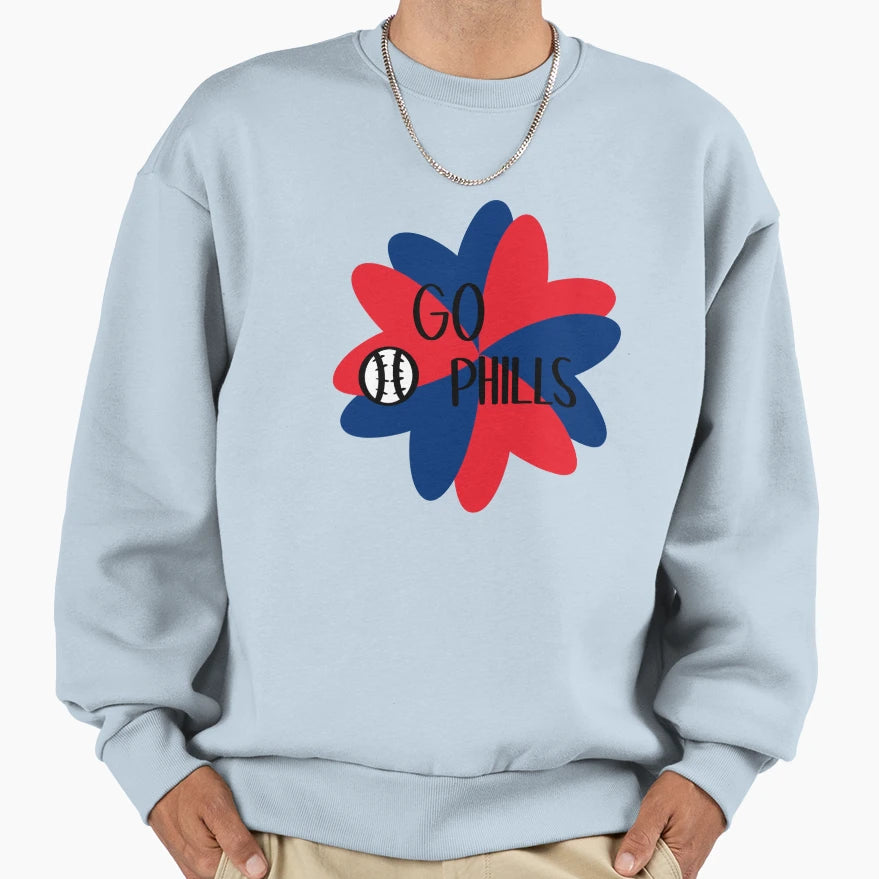 Go Phills Sweatshirt - Trendy Graphic Men Women - T-Shirt, Sweatshirt, Hoodie