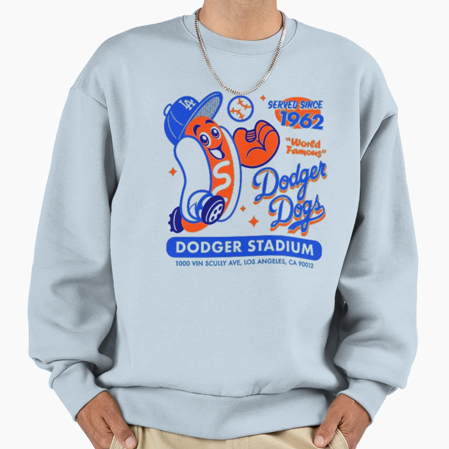 Dodger Dogs Since 1962 Sweatshirt - Aesthetic Graphic for Adults - T-Shirt, Sweatshirt, Hoodie